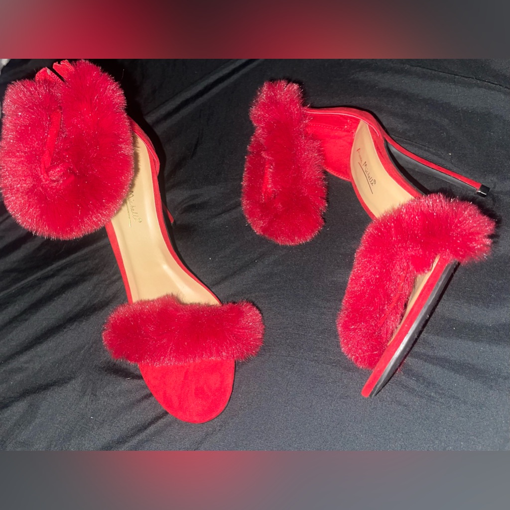 Red Furry Heels
